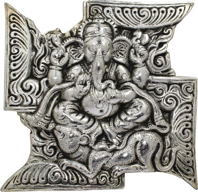 

Bhavikaa Decorative Showpiece - 16 cm(Aluminium, Silver)