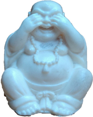 

JaipurCrafts Beautiful Laughing Buddha Decorative Showpiece - 5.08 cm(Ceramic, White)