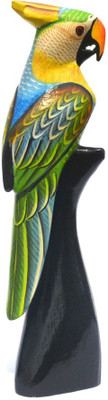 

Art Godaam WOODEN BIRD Decorative Showpiece - 31 cm(Wooden, Multicolor)