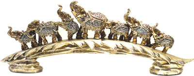 

XL-4688 Aramani fengshui elephant group Decorative Showpiece - 17 cm(Polyresin, Multicolor)