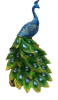 

SRVSOFT Peacock fengshui showpiece Decorative Showpiece - 24 cm(Pottery, Multicolor)