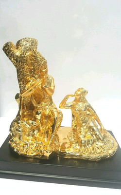 

Saanvi Creations Decorative Showpiece - 26 cm(Polyresin, Gold)