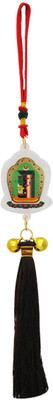 

DivyaMantra tibetan Buddhism kalachakra symbol hanging Decorative Showpiece - 28 cm(Aluminium, Green)