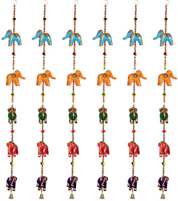 

Little Jaipur Fabric Small Elephant Door Hanging Set Toran(Fabric)