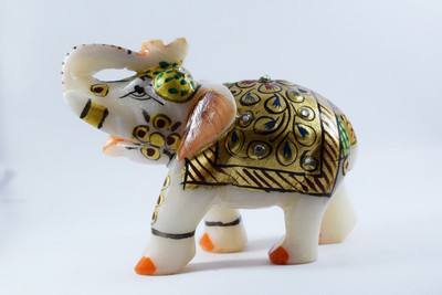 

Pooja Creation Decorative Showpiece - 5 cm(Marble, Multicolor)
