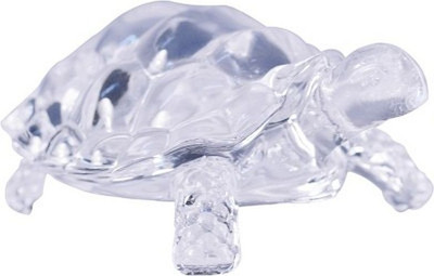 

Urbane Wood Clear Crystal Tortoise for Feng Shui Vaastu Decorative Showpiece - 4 cm(Crystal, Clear)
