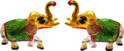 

CraftEra Decorative Showpiece - 7 cm(Silver Finish, Multicolor)