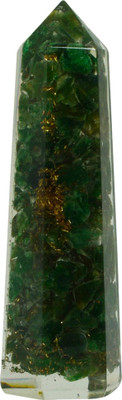 

Reiki Crystal Products Vastu / Feng Shui "Green Aventurine" Orgone Crystal Pencil Healing Gemstone Decorative Showpiece - 8 cm(Crystal, Green)