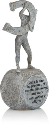 

Archies Decorative Showpiece - 20 cm(Polyresin, Grey)