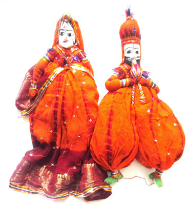 

Bharatcraft Rajasthani Puppet Decorative Showpiece - 47 cm(Wooden, Multicolor)