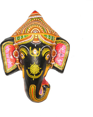 

Art Godaam Black Ganesha Decorative Showpiece - 26 cm(Paper Mache, Black)