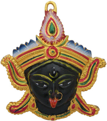 

DivyaMantra Kali Maa Face Wall Hanging Decorative Showpiece - 21 cm(Alloy, Black)