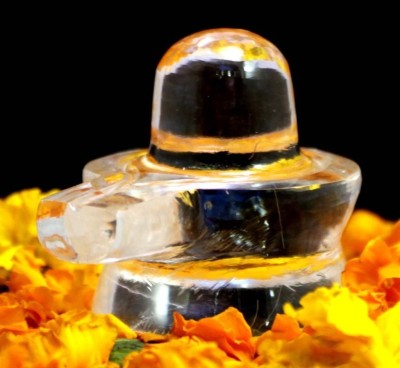 Amazing India Shivling God Shiva Lingam Protection Wealth Prosperity Healing Crystal Energy 2 inches Decorative Showpiece  -  5 cm(Crystal, White) at flipkart