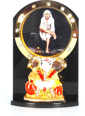 

Sigaram Sigaram Ganesha & Sai Baba For Car Dashboard, Table or Ofice-Desk, Shops and Homes - K335 Decorative Showpiece - 7 cm(Acrylic, Multicolor)