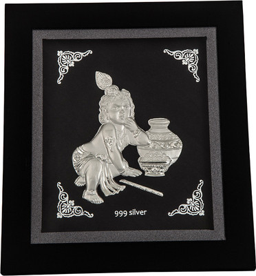 30% OFF on Siri Creations 999 Pure Silver Krishna Frame Decorative Showpiece - 15 cm(Brass, Silver) 30% OFF on Siri Creations 999 Pure Silver Krishna Frame Decorative Showpiece - 15 cm(Brass, Silver)