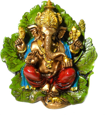 28% OFF on Justdecorz Leaf Ganesha Decorative Showpiece - 14 cm(Polyresin, Green) 28% OFF on Justdecorz Leaf Ganesha Decorative Showpiece - 14 cm(Polyresin, Green)