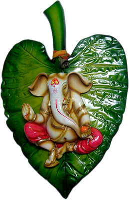 17% OFF on Megifting Leaf Ashirwad Ganesha-Wall Hanging (WHT) Decorative Showpiece - 43 cm(Polyresin, Multicolor) 17% OFF on Megifting Leaf Ashirwad Ganesha-Wall Hanging (WHT) Decorative Showpiece - 43 cm(Polyresin, Multicolor)