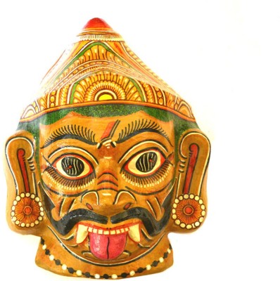 

Art Godaam Pattachitra Asura-12 Decorative Showpiece - 32 cm(Paper Mache, Brown)