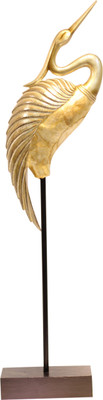 

X-Gift Aramani Heron (bagula) Bird Decorative Showpiece - 73 cm(Polyresin, Gold)
