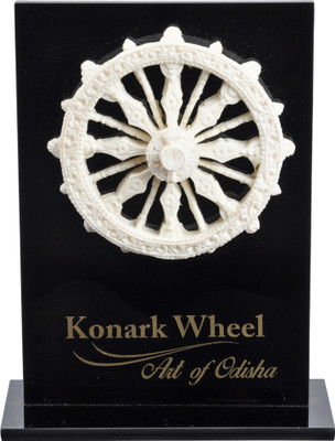 

Riya's Signature Decorative Showpiece - 5 cm(Marble, White, Black)