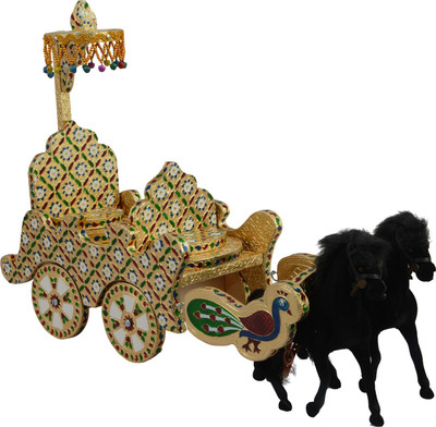 

HappyCraft Decorative Showpiece - 36 cm(Wooden, Multicolor)