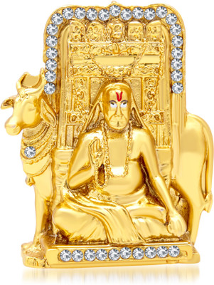 

Kulin Anmol Raghvendra Swami Idol For Home Decor | Gifting Decorative Showpiece - 4 cm(Gold Plated, Gold)
