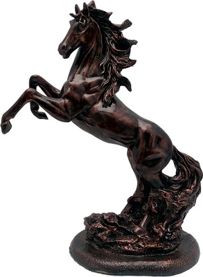 

Art N Hub Feng Shui Victory Horse Figurine -Handicraft Decor Statue (Size-63 cm height)(H-61cm) Decorative Showpiece - 63 cm(Polyresin, Copper)