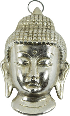 

Reiki Crystal Products hanging buddha face, Decorative Showpiece - 13 cm(Iron, Silver)