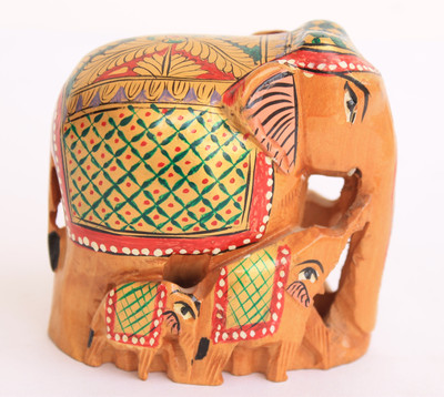 

Craft International Decorative Showpiece - 5.5 cm(Wooden, Brown)