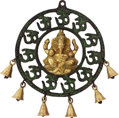 11% OFF on aakrati Double Finish Om Ganesh With Bells Decorative Showpiece - 2 cm(Brass, Gold) 11% OFF on aakrati Double Finish Om Ganesh With Bells Decorative Showpiece - 2 cm(Brass, Gold)