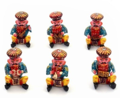 

Bigshoponline Bawla Set Showpiece Decorative Showpiece - 7 cm(Crystal, Multicolor)