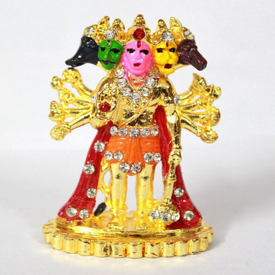 

Aastha Decorative Showpiece - 5 cm(Gold Plated, Multicolor)