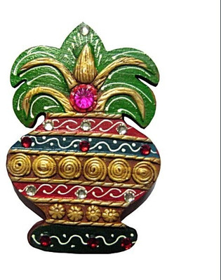 66% OFF on Chitra Handicraft Kalash Chopra Showpiece - 2 cm(Paper Mache, Multicolor)
