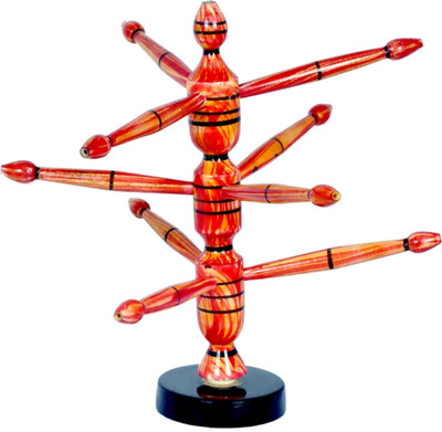 

Genius Bird Decorative Showpiece - 26.5 cm(Wooden, Red)