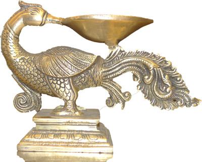 

PRATISTHA Decorative Showpiece - 11 cm(Gold, Multicolor)