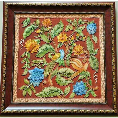 

Kalasiddhiart Flowers and Birds Decorative Showpiece - 30.5 cm(Ceramic, Maroon)
