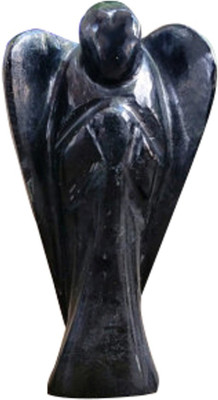 

Excel Blacck Tourmaline Angel Decorative Showpiece - 5 cm(Marble, Multicolor)