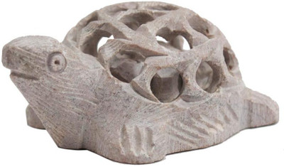 

Crafts For You Tortoise With Baby Inside Decorative Showpiece - 3.5 cm(Stoneware, Grey)