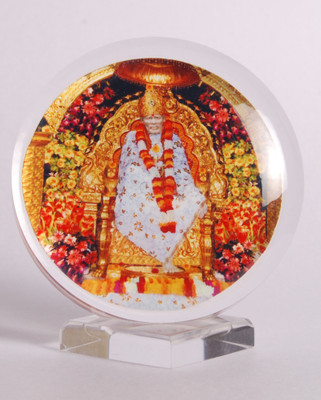 

Kulin Acrylic Photo of Sai Baba For Car Dashboard, Table or Ofice-Desk, Shops and Homes Decorative Showpiece - 10 cm(Acrylic, Multicolor)