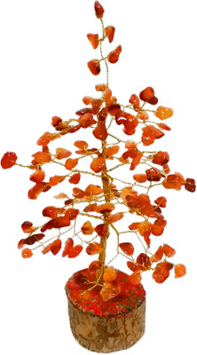 

Starstell Carnelian Tree 150 Beads High Quality Decorative Showpiece - 25 cm(Wooden, Stoneware, Orange)
