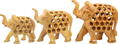 

Ranvijay Decorative Showpiece - 7 cm(Wooden, Brown)