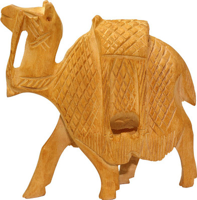 

Frabjous Handcrafted Camel Decorative Showpiece - 15 cm(Wooden, Brown)