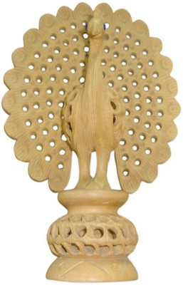 

ByCue Wooden Peacock Decorative Showpiece - 3 cm(Wooden, Brown)