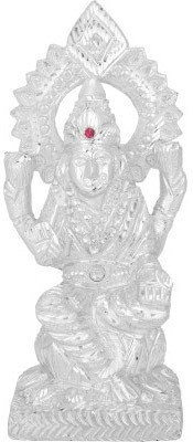 

DivyaMantra GoddessLaxmi Idol Decorative Showpiece - 18 cm(Aluminium, White)