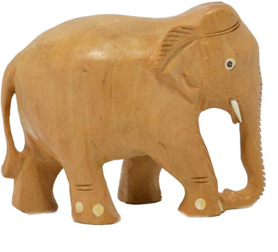 

Crafts For You Elephant Matte Glossy Decorative Showpiece - 8.1 cm(Wooden, Brown)