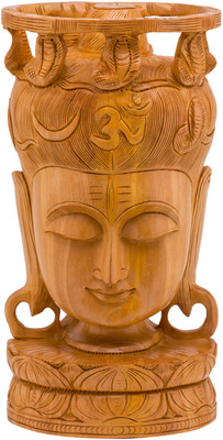 33% OFF on Prachin Shiva Head 10 Decorative Showpiece - 25.5 cm(Wood, Brown) 33% OFF on Prachin Shiva Head 10 Decorative Showpiece - 25.5 cm(Wood, Brown)
