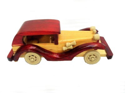 thart Wooden Vintage Car Decorative Showpiece  -  6 cm(Wood, Brown)