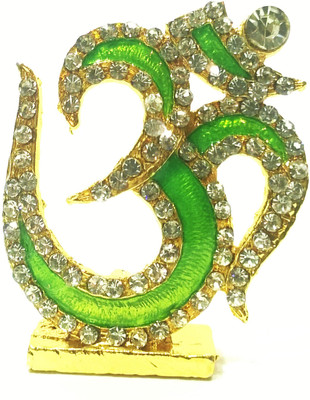 

Swarnim Jewellers Om Decorative Showpiece - 4.5 cm(Bronze, Green)