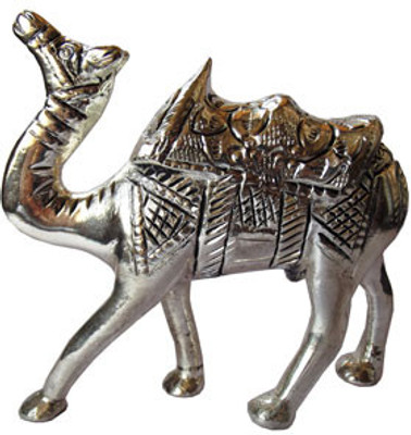 

JaipurCrafts Carved Camel Decorative Showpiece - 12.7 cm(Aluminium, Silver)