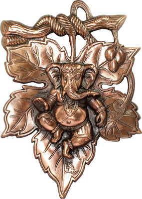 

Soujanya Patta Ganesh Decorative Showpiece - 28 cm(Aluminium, Copper)